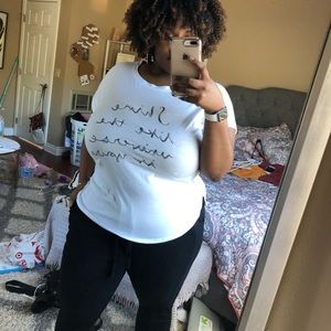 A New Day ( Targét Brand) Sequin  Logo Top